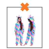 Onesie unicorn streep